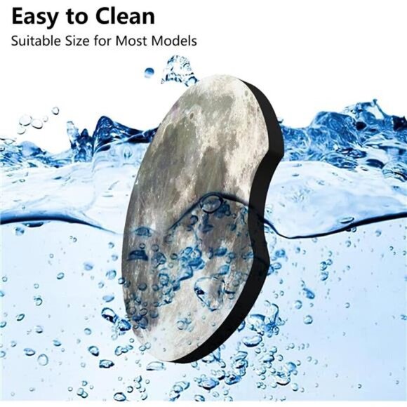 Moon Car Cup Coasters Space Image 2-Pack Cup Holder Anti Slip Rubber Vehicle - Picture 6 of 7